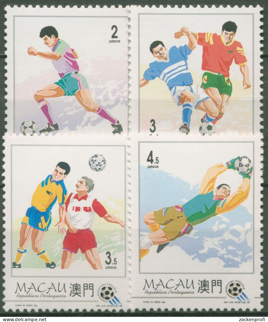 Macau 1994 Fußball-WM USA 759/62 Postfrisch - Unused Stamps