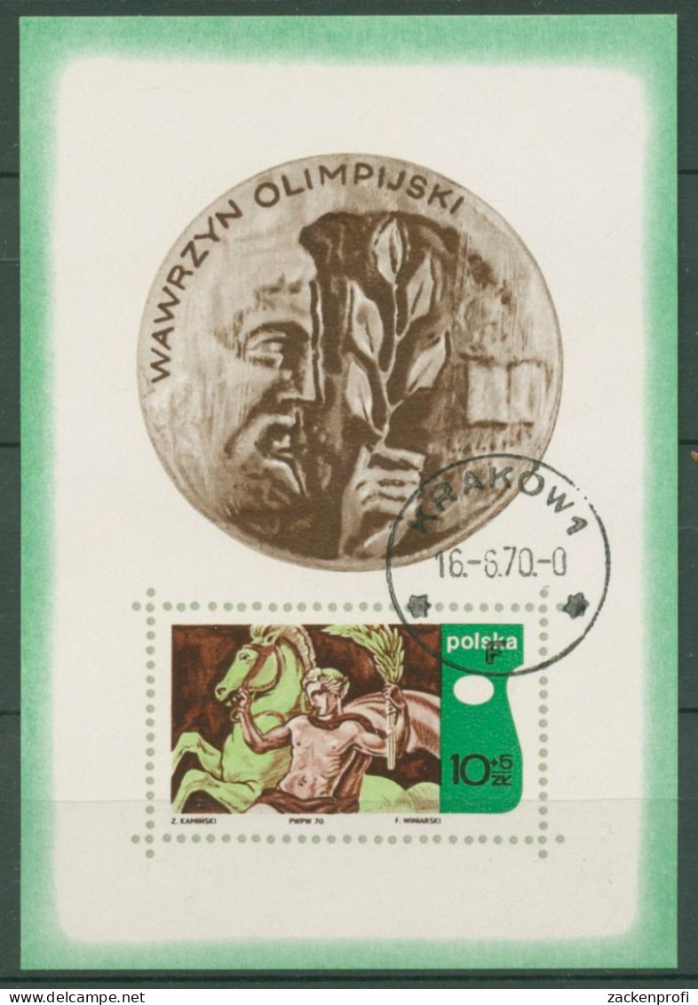 Polen 1970 Internationale Olympische Akademie Block 41 Gestempelt (C93263) - Blocs & Feuillets