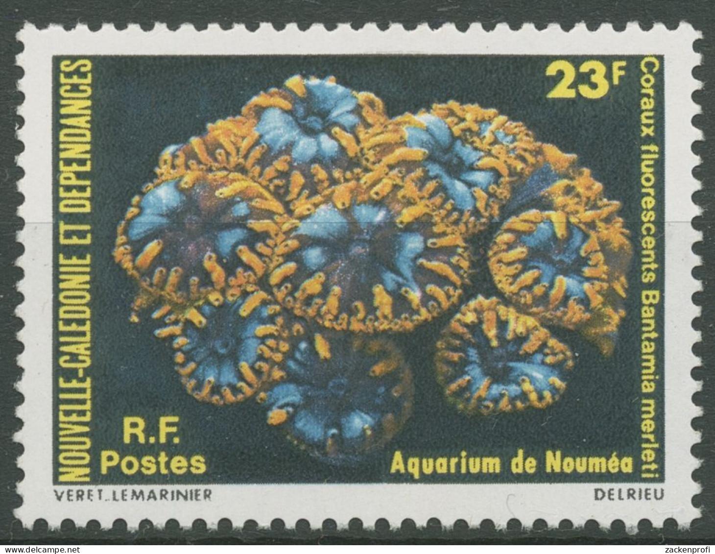 Neukaledonien 1979 Aquarium Von Nouméa Fluoreszierende Korallen 640 Postfrisch - Unused Stamps