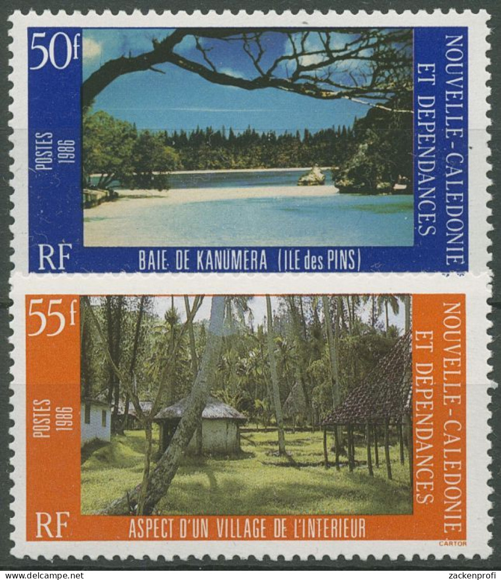 Neukaledonien 1986 Landschaften Wald Strand 777/78 Postfrisch - Neufs