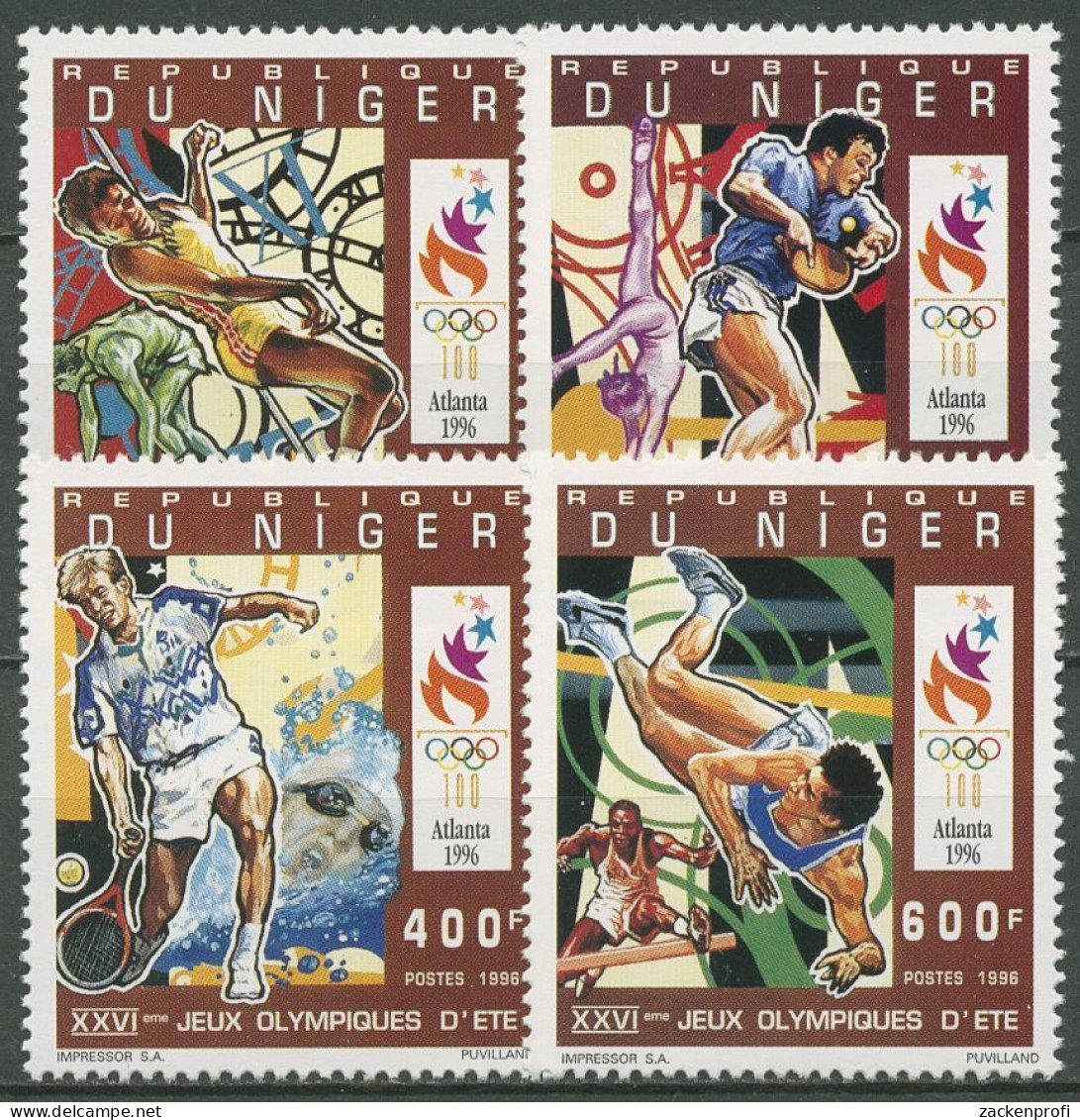 Niger 1996 Olympische Sommerspiele In Atlanta 1227/30 A Postfrisch - Niger (1960-...)