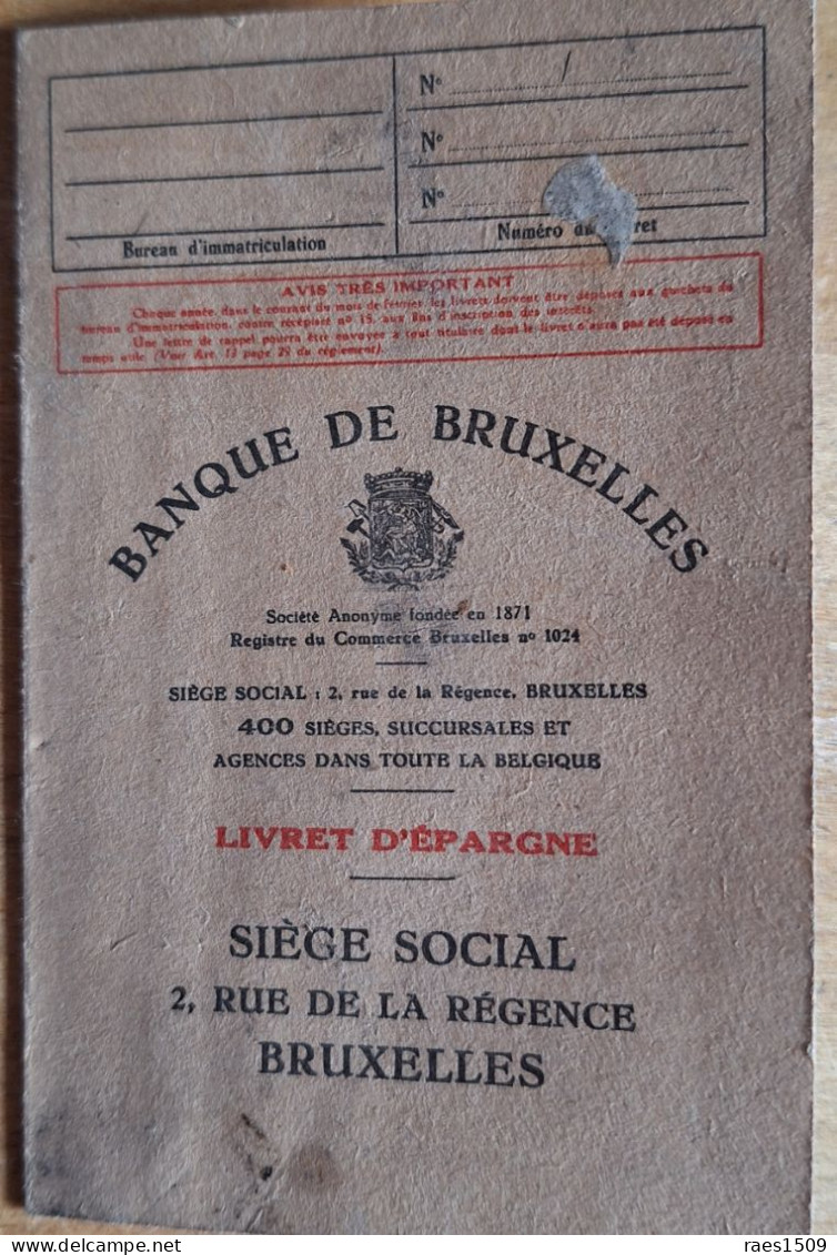 Ancien Calendrier Pub Banque De Bruxelles 1935 - Petit Format : 1921-40