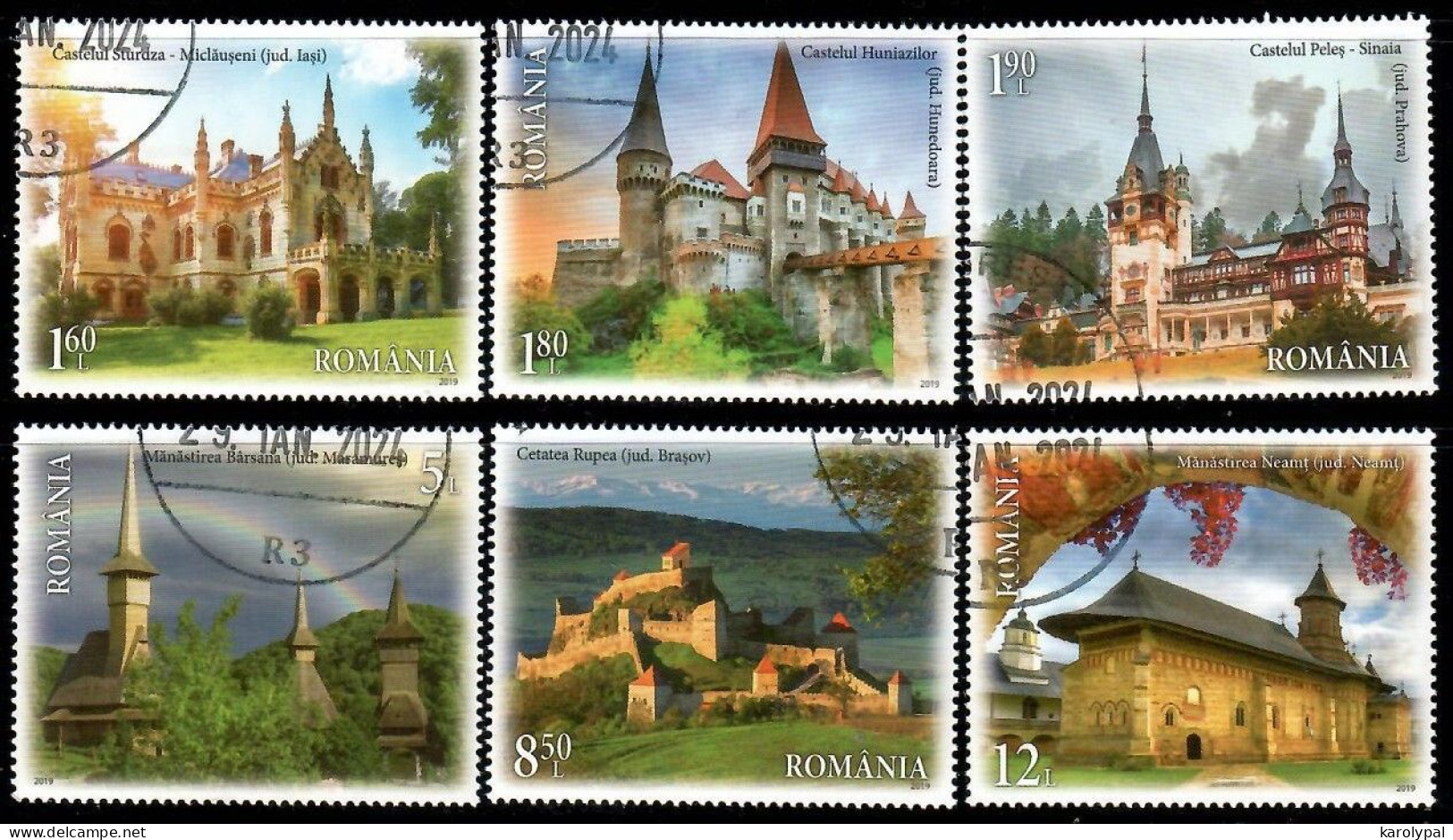 Romania, CTO, 2019, Mi. 7546-51, Wellcome To Romania - Oblitérés