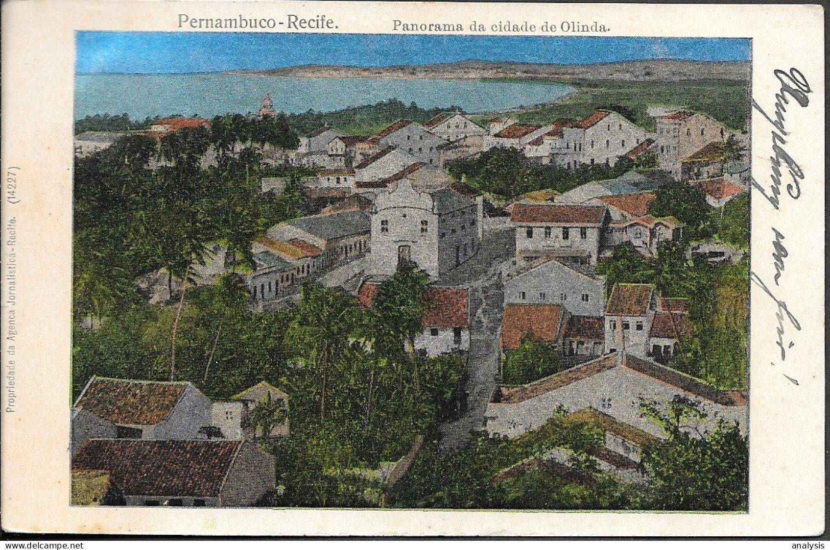 Brazil Recife Olinda Panorama Old PPC 1899 Mailed. Pernambuco - Recife