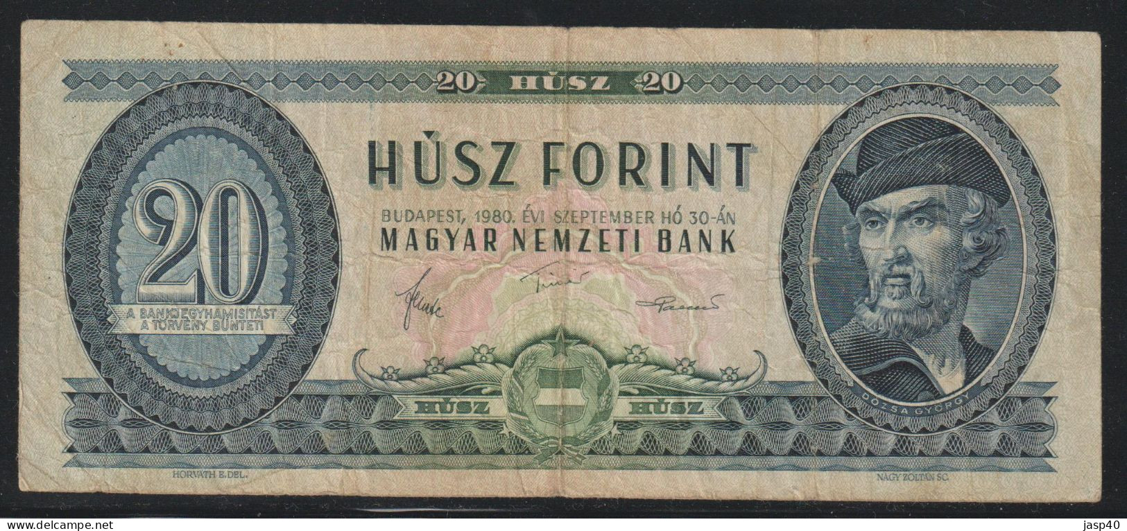 HUNGRIA - 20 FORINT DE 1980 - Hongrie