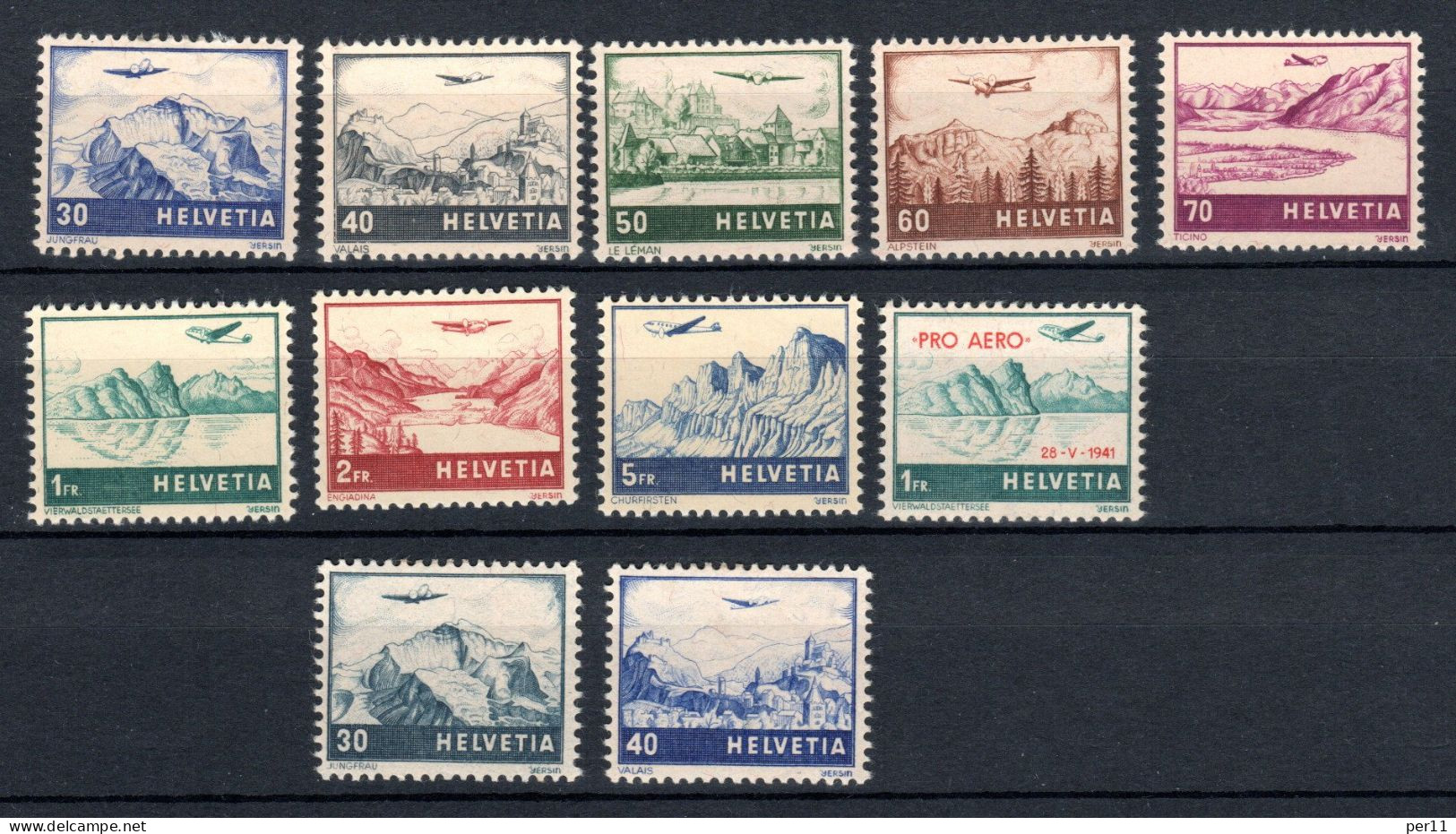 1941 & 1948 Airmail MH / * Complete (ch379) - Neufs