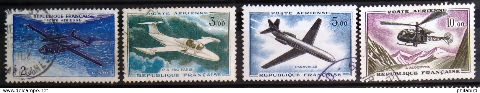 FRANCE                          P.A   N° 38/41                         OBLITERE - 1960-.... Afgestempeld