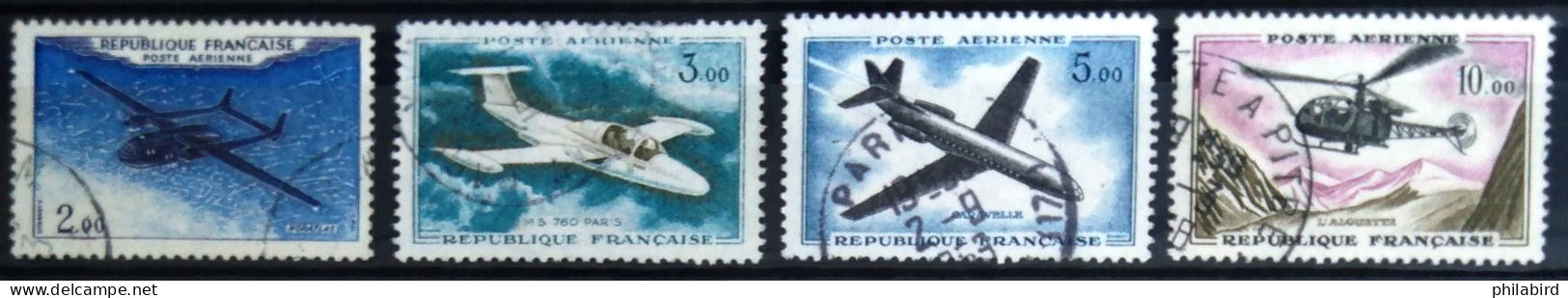 FRANCE                          P.A   N° 38/41                         OBLITERE - 1960-.... Used