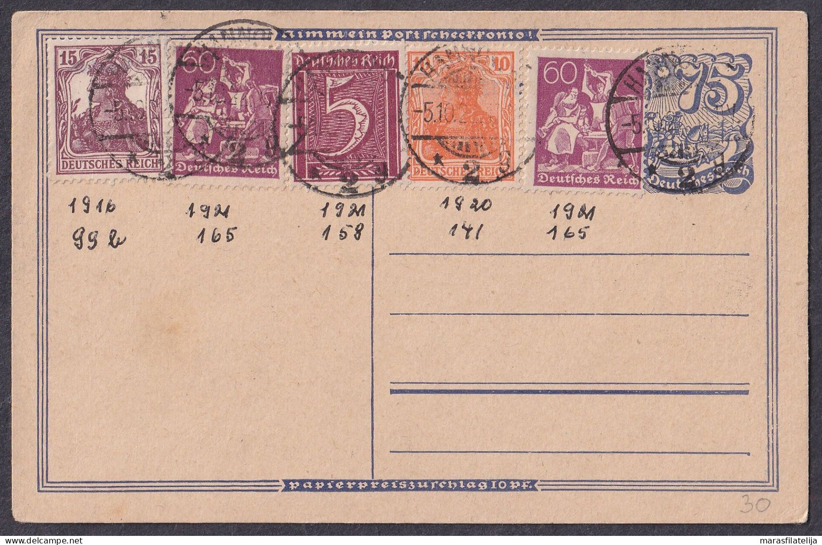 Germany, Reich 1921, Nice Stationery Card - Otros & Sin Clasificación