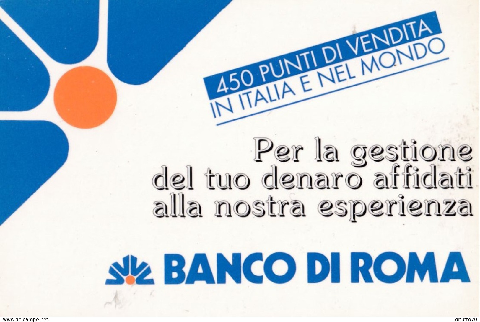 Calendarietto - Banco Di Roma - Anno 1990 - Small : 1981-90