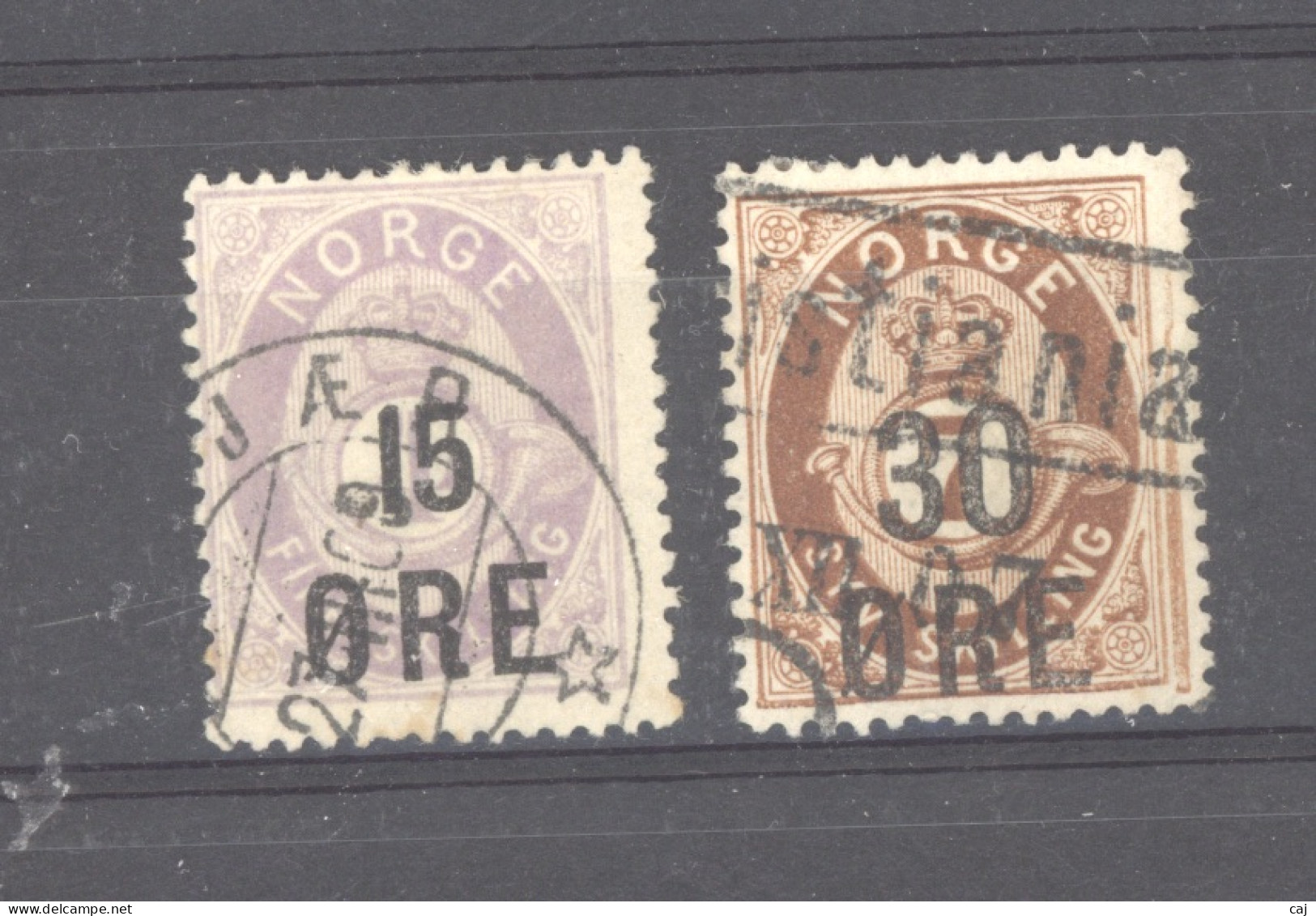 Norvège  :  Yv  58-59  (o) - Used Stamps