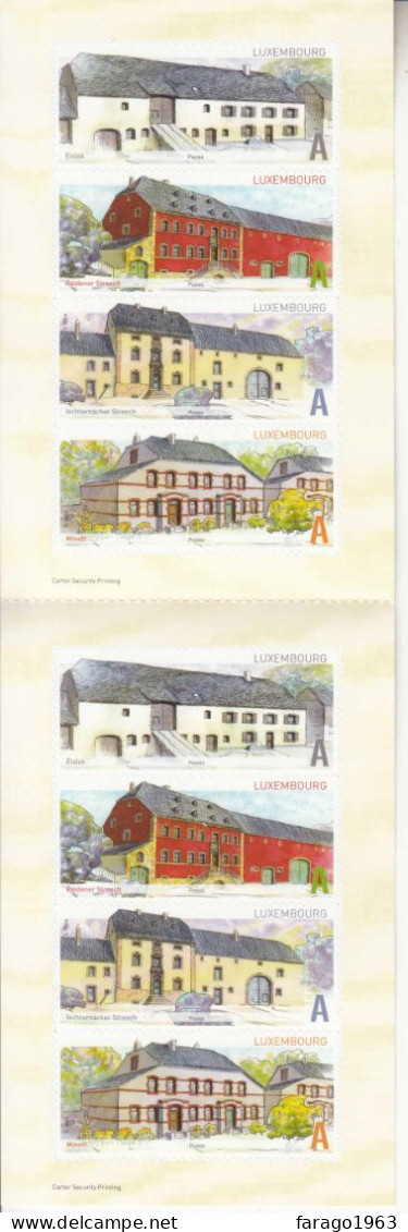 2011 Luxembourg Architecture Colours Complete Booklet Of 8 MNH @ BELOW FACE VALUE - Nuevos