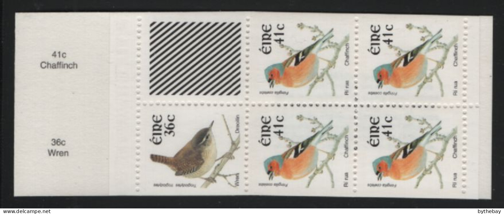 Ireland 2002 MNH Sc 1423a 41c Chatfinch, 36c Wren Booklet - Ungebraucht