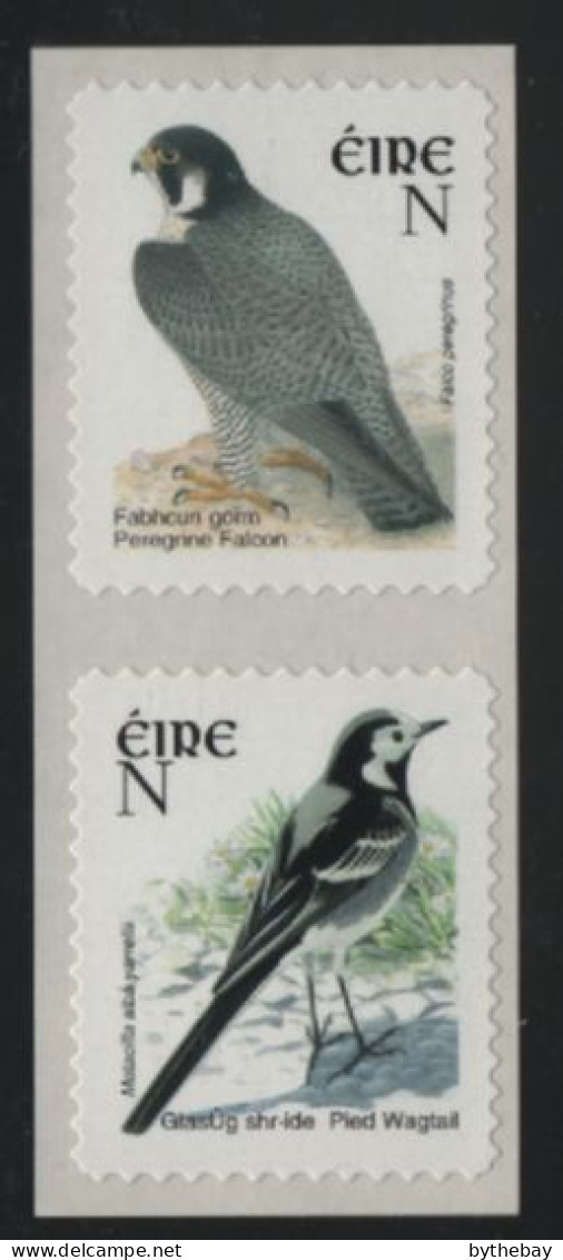 Ireland 2003 MNH Sc 1495a (N) Peregrine Falcon, Pied Wagtail Coil Pair Perf 11 X 11.25 - Ungebraucht