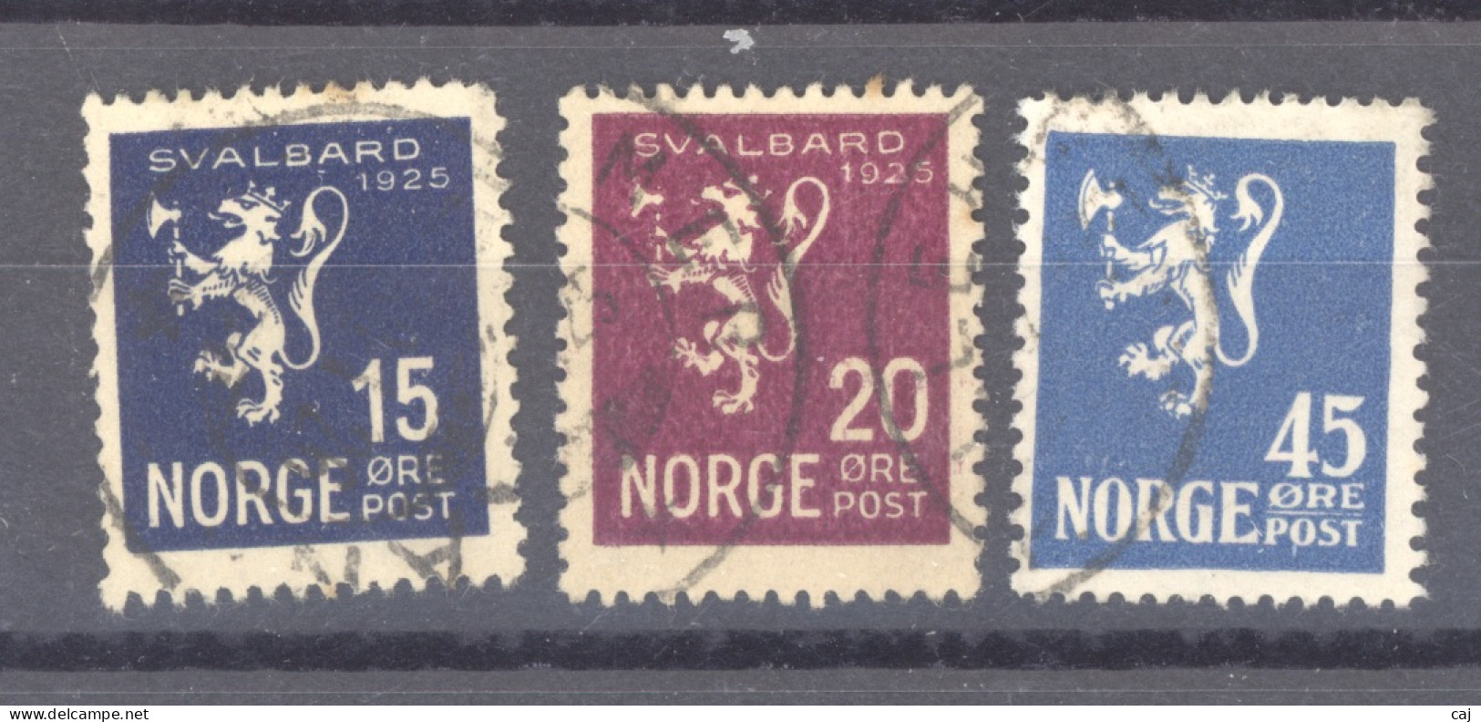 Norvège  :  Yv  109-11  (o) - Used Stamps