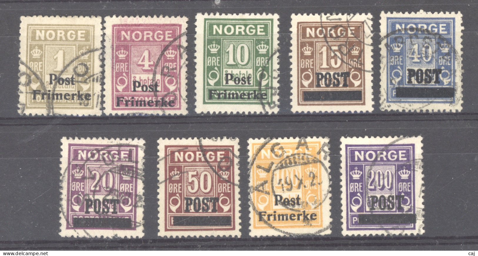 Norvège  :  Yv  132-40  (o) - Gebruikt