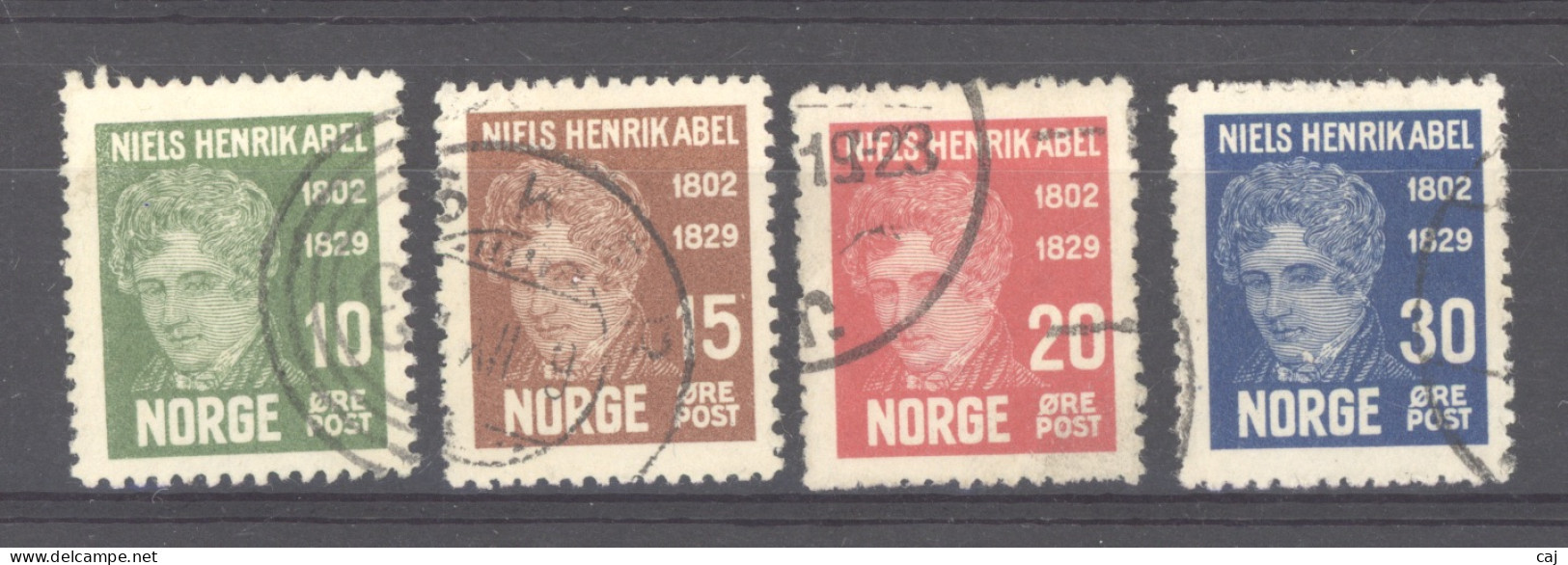 Norvège  :  Yv  141-44  (o) - Gebraucht