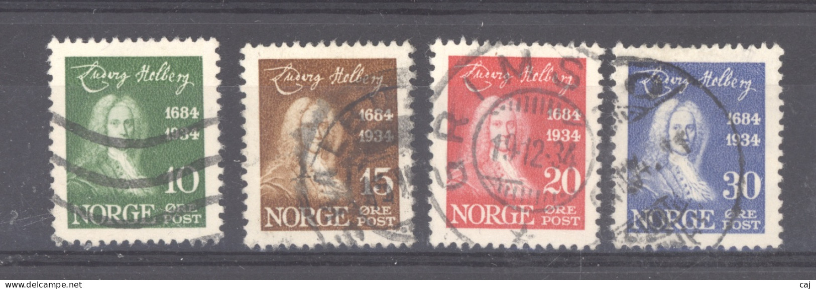 Norvège  :  Yv  160-63  (o) - Gebruikt