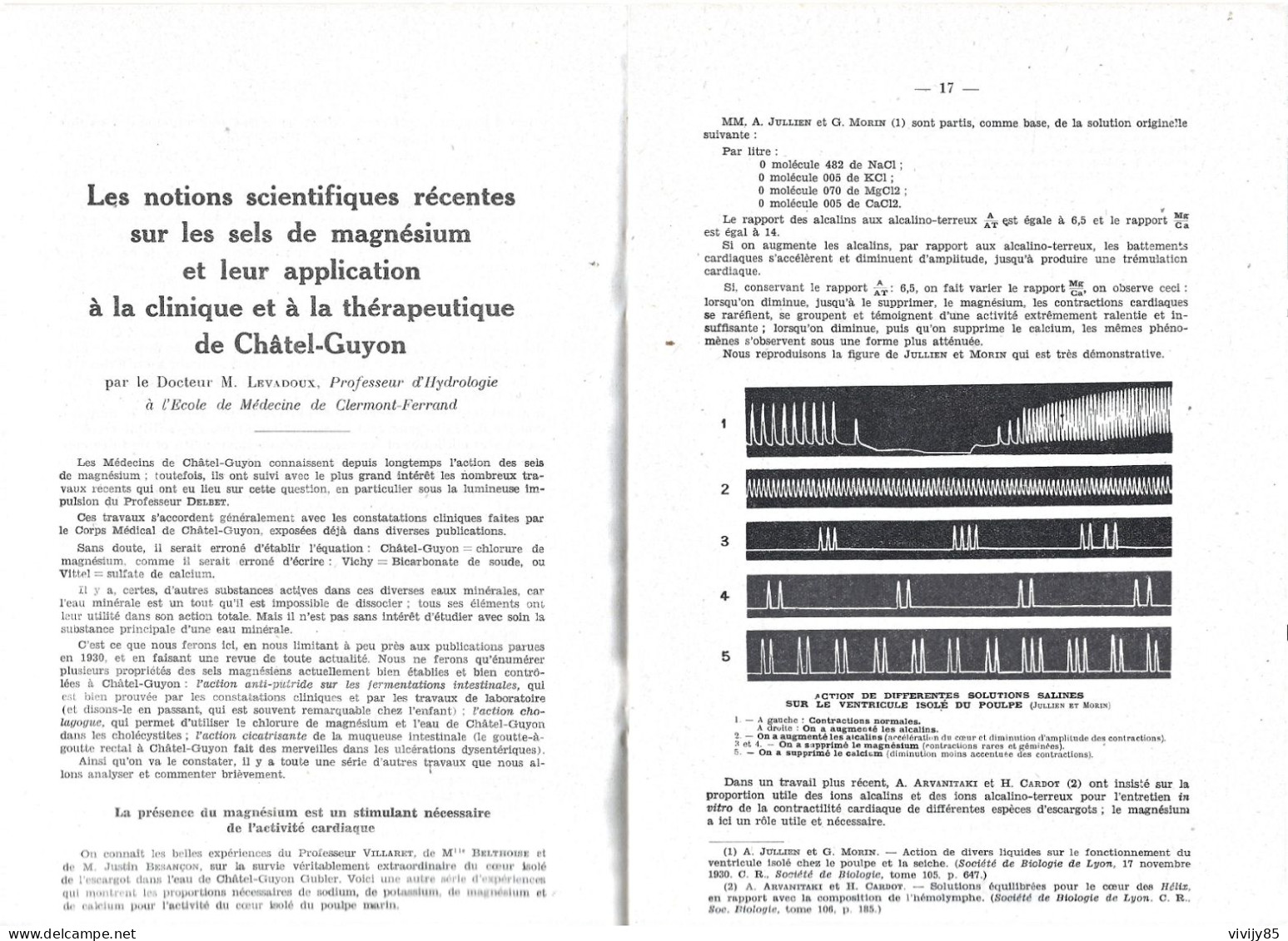 63 - Périodique N° Spécial " CHATEL GUYON THERMAL " - 1931 - Auvergne