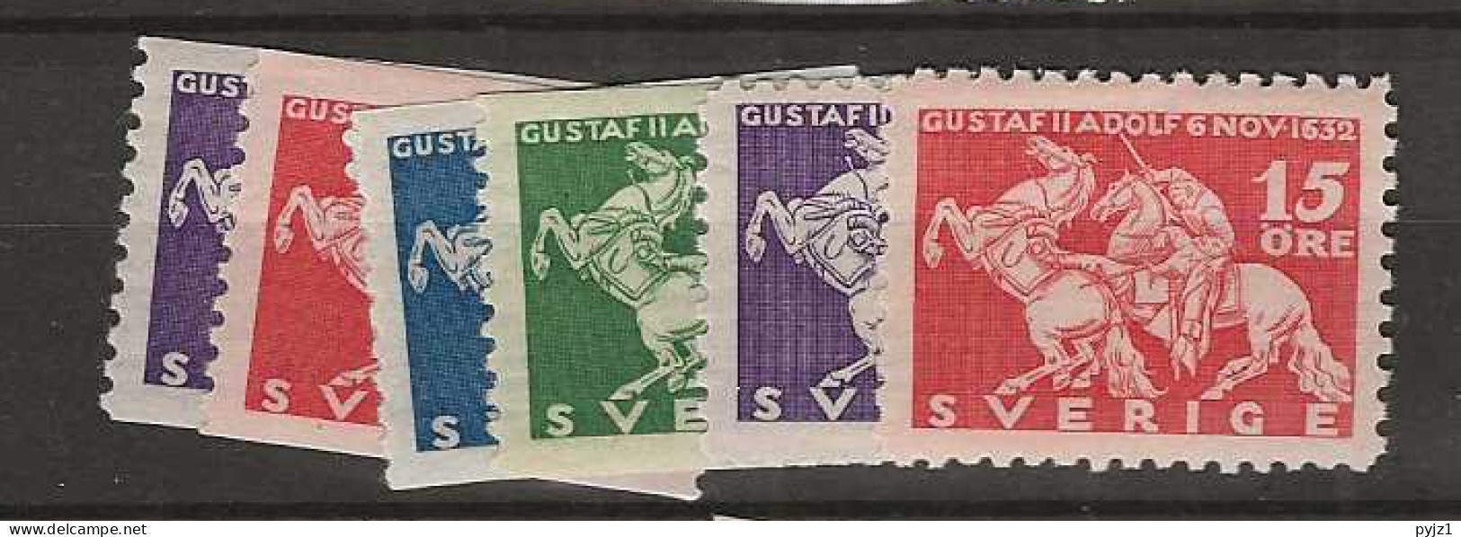 1932 MNH Sweden Mi 216-19 Postfris** - Unused Stamps