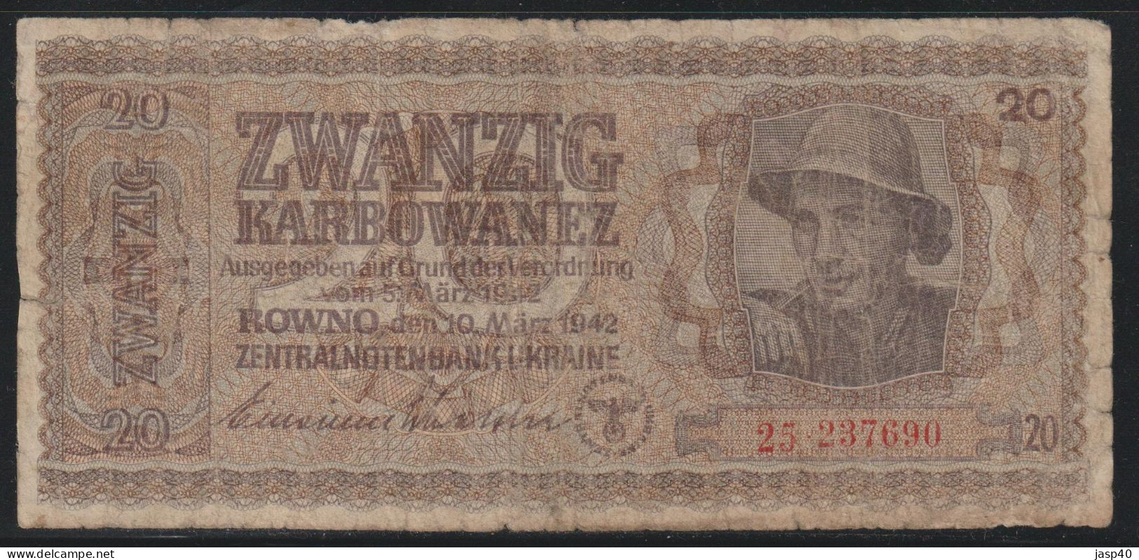 UCRANIA - 20 KARBO DE 1942 - Ucrania