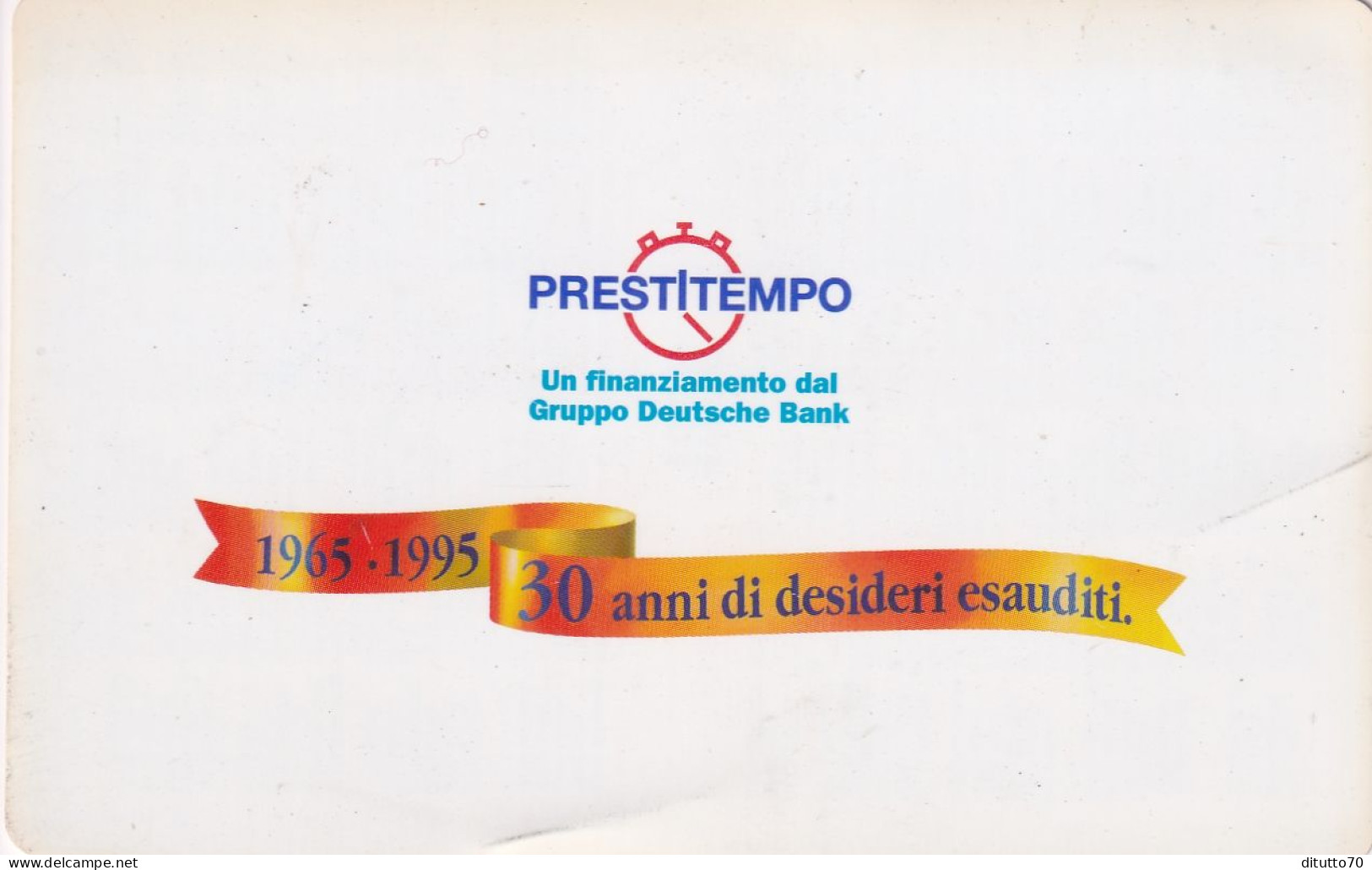 Calendarietto - Prestitempo - Gruppo Deutsche Bank - Anno 1990 - Tamaño Pequeño : 1981-90