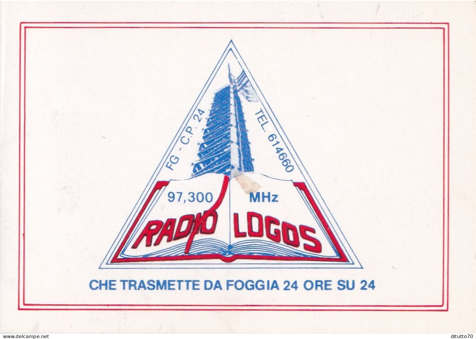 Calendarietto - RADIO LOGOS - Foggia - Anno 1990 - Kleinformat : 1981-90