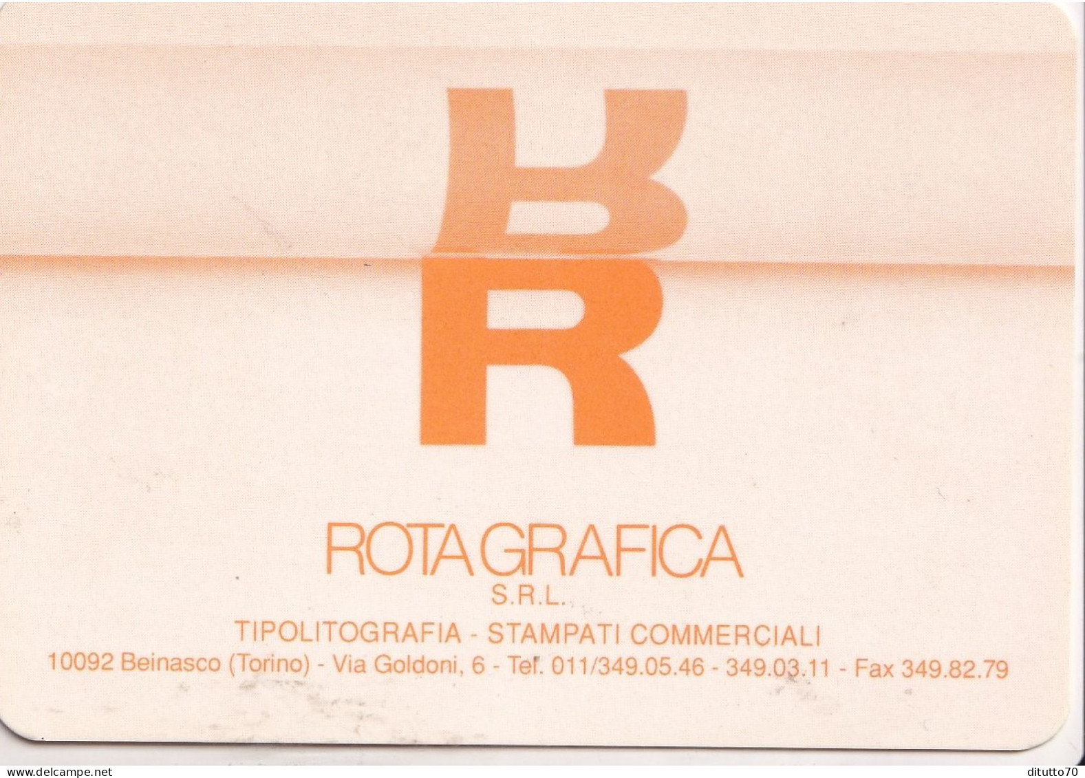 Calendarietto - Rotografica - Beinasco - Torino - Anno 1990 - Petit Format : 1981-90