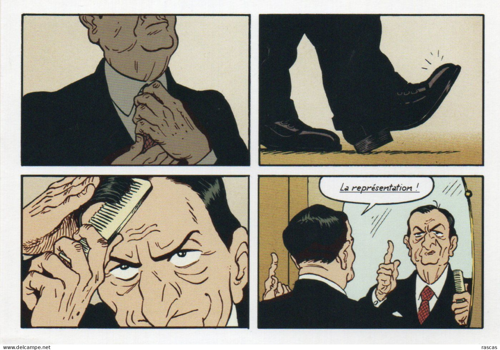 CPM - R - BANDE DESSINEE D'HERVE BOURHIS - LE MINISTRE ET LA JOCONDE - Fumetti