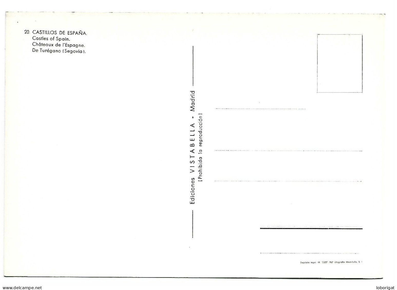CASTILLOS DE ESPAÑA.- DE " TUREGANO ".-  SEGOVIA.- ( ESPAÑA ) - Segovia