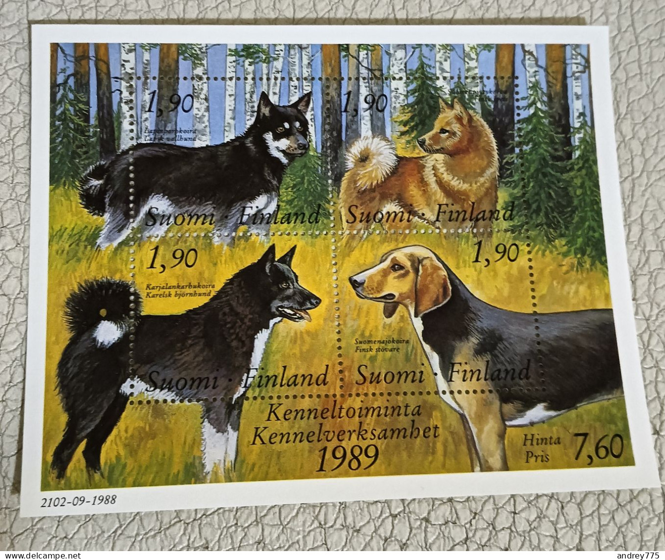 Finlandia - Foglietto Cani - Unused Stamps
