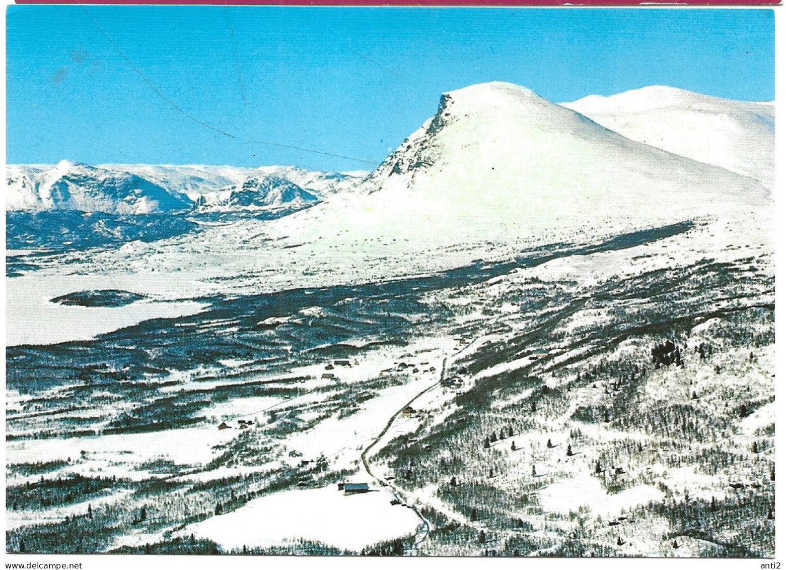 Norway Postcard From Lykkja In Hemsedal And Mount Skogshorn   F.15559-295   Unused - Lettres & Documents