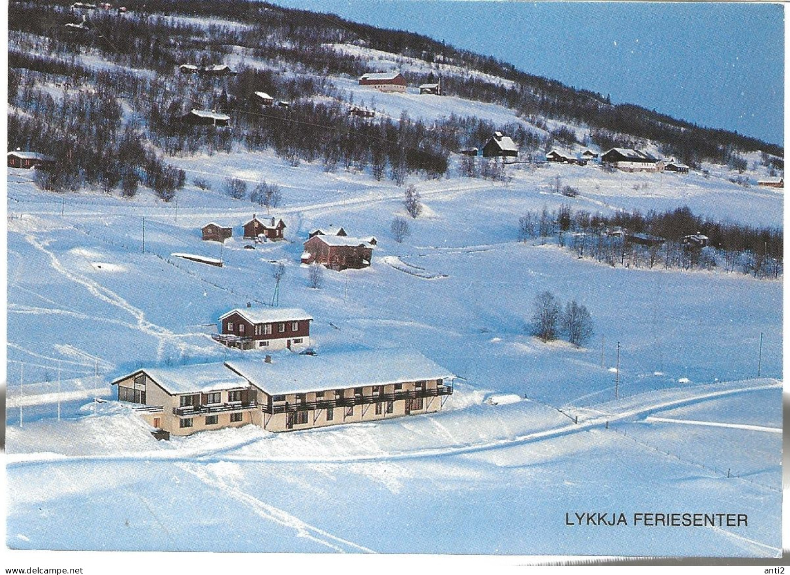 Norway Postcard Lykkja Feriesenter, Hemsedal     Unused - Briefe U. Dokumente