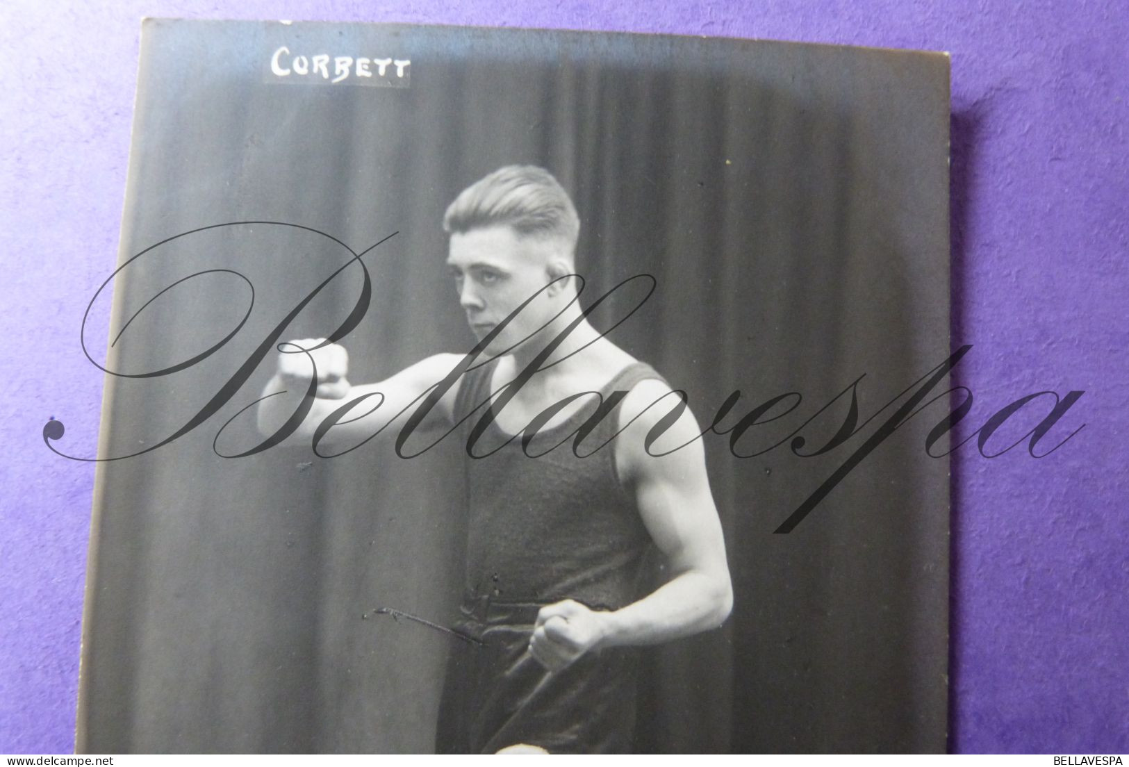 Boksen Bokser   Boxeur Boxing Boxer  " CORBET   "   Fotokaart Photo HALLEUX - Boxsport