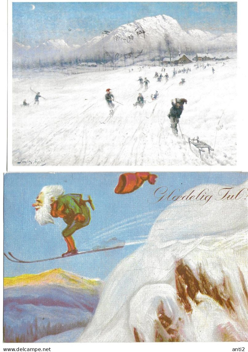 Norway      10 Cards    For Christmas   Used And Unused - Storia Postale