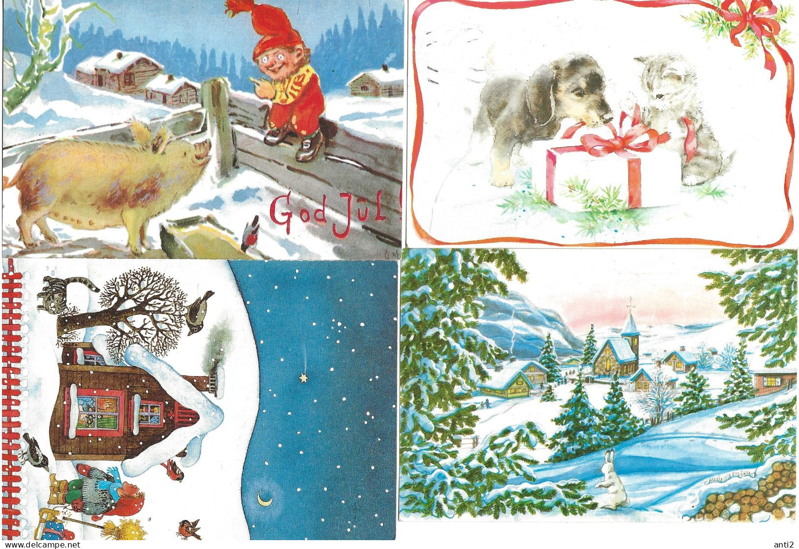 Norway      10 Cards    For Christmas   Used And Unused - Brieven En Documenten