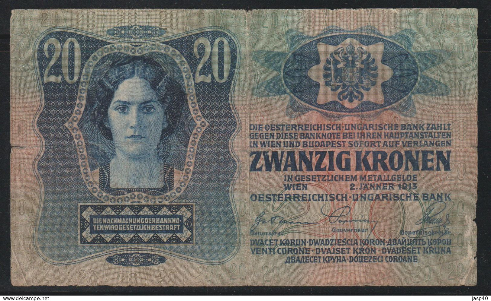 HUNGRIA - 20 KRONEN - Hungary