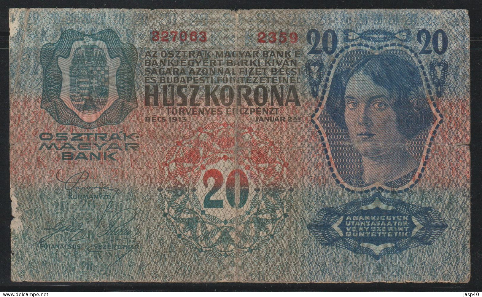 HUNGRIA - 20 KRONEN - Hungary