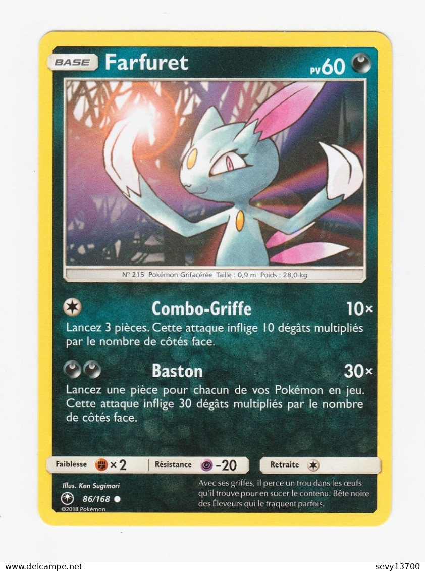 Carte Pokémon Farfuret 86/168 - Sun & Moon