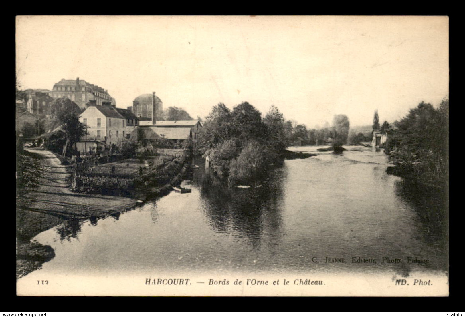 14 - HARCOURT - BORDS DE L'ORNE ET LE CHATEAU - Thury Harcourt