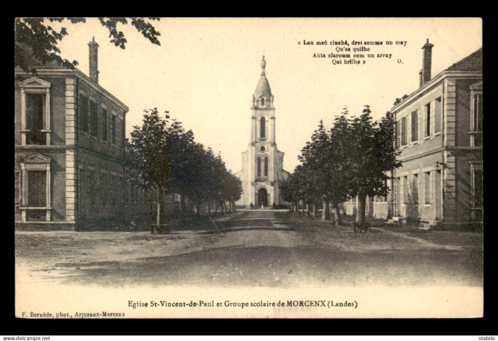 40 - MORCENX - EGLISE ST-VINCENT-DE-PAUL ET GROUPE SCOLAIRE - Morcenx