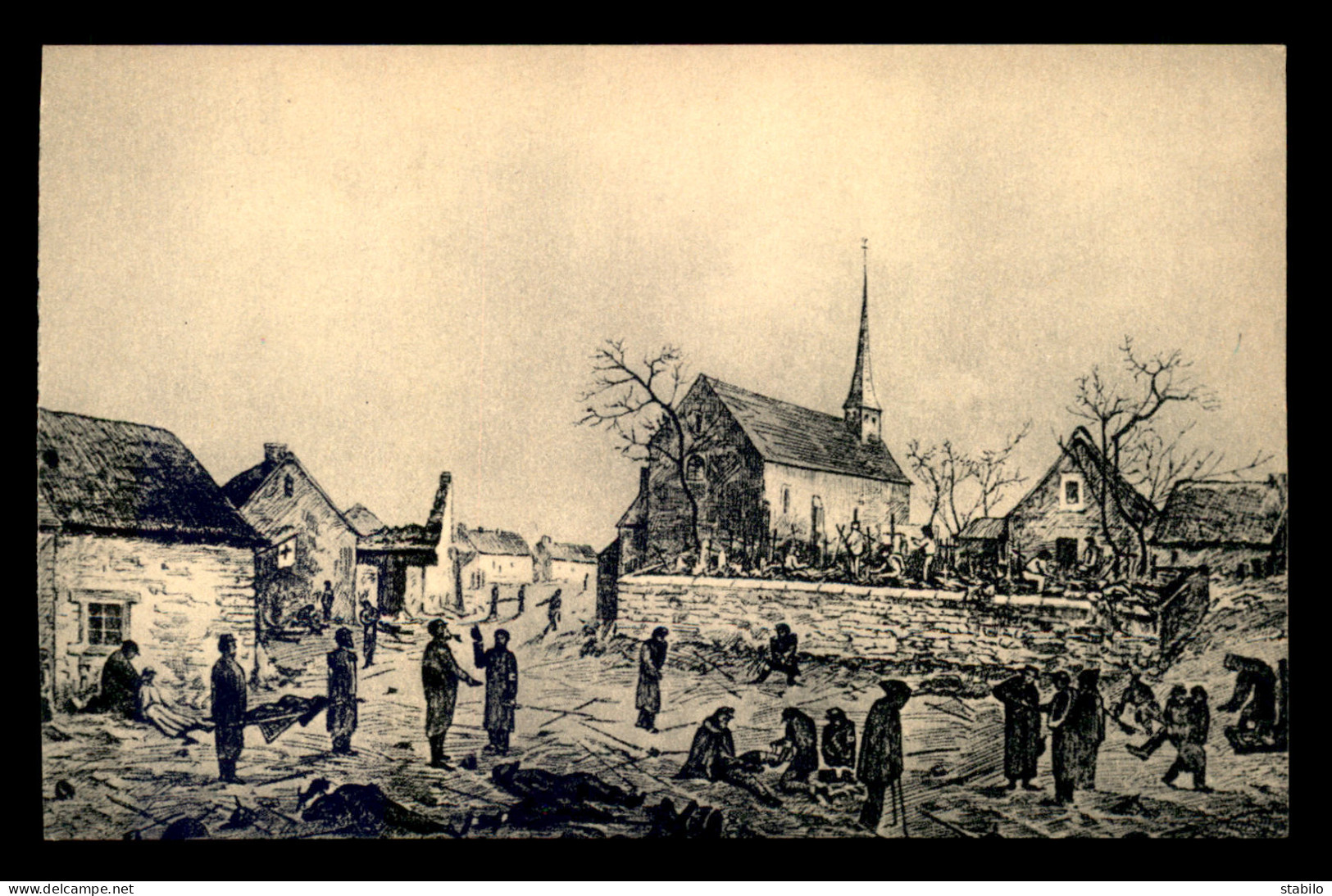 GUERRE DE 1870 - LOIGNY-LA-BATAILLE (EURE-ET-LOIR) - ILLUSTRATEURS - SOINS DES BLESSES ET ENLEVEMENT DES MORTS - Loigny
