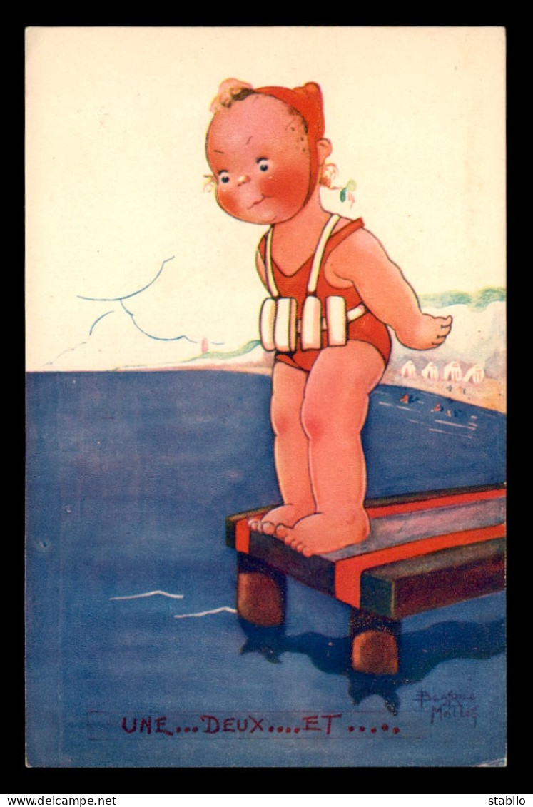 ILLUSTRATEURS - BEATRICE MALLET - ENFANT AU BAIN - Mallet, B.