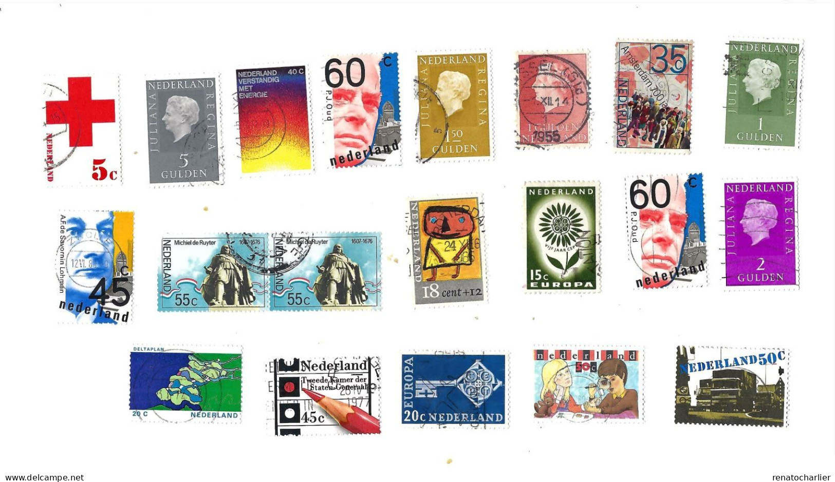 Collection De 100 Timbres  Oblitérés. - Verzamelingen