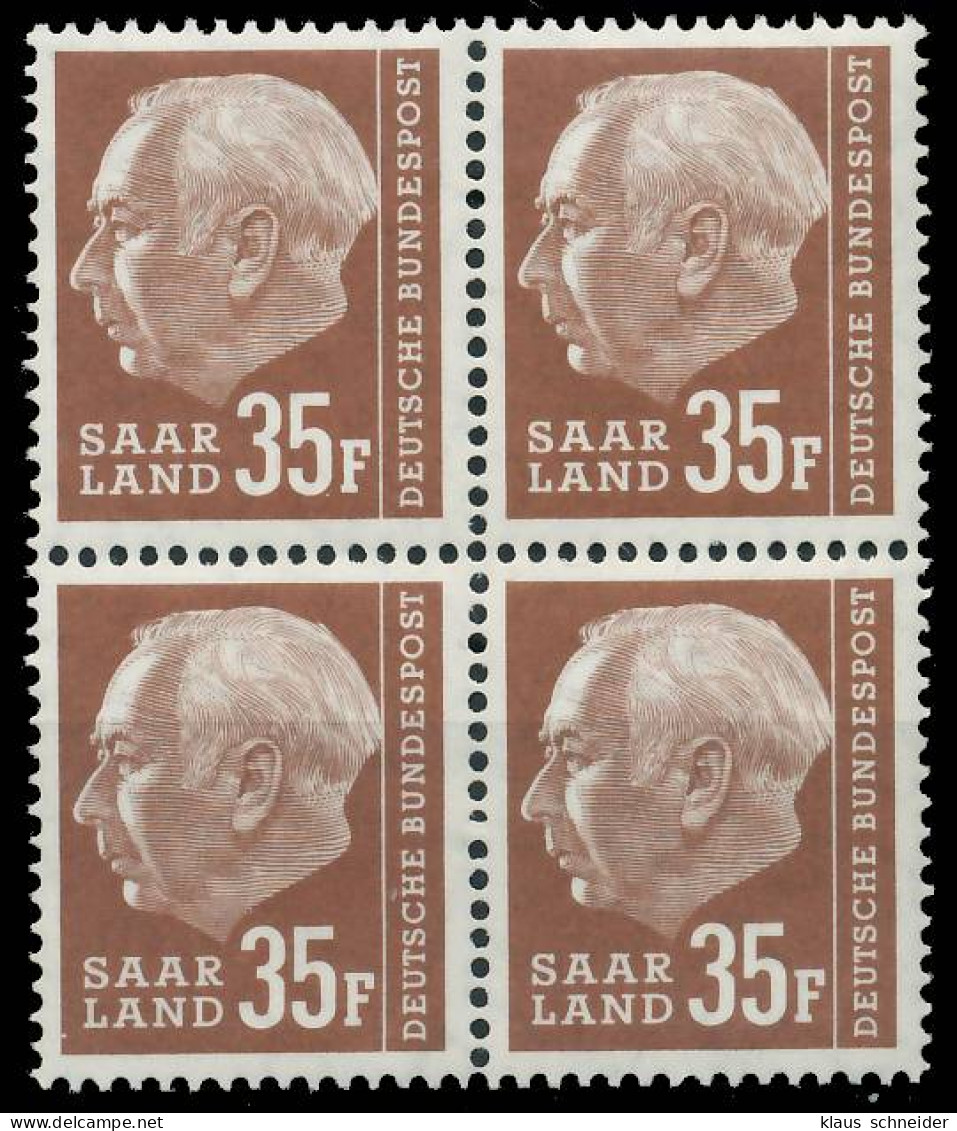 SAAR OPD 1957 Nr 420 Postfrisch VIERERBLOCK X478CD6 - Ongebruikt
