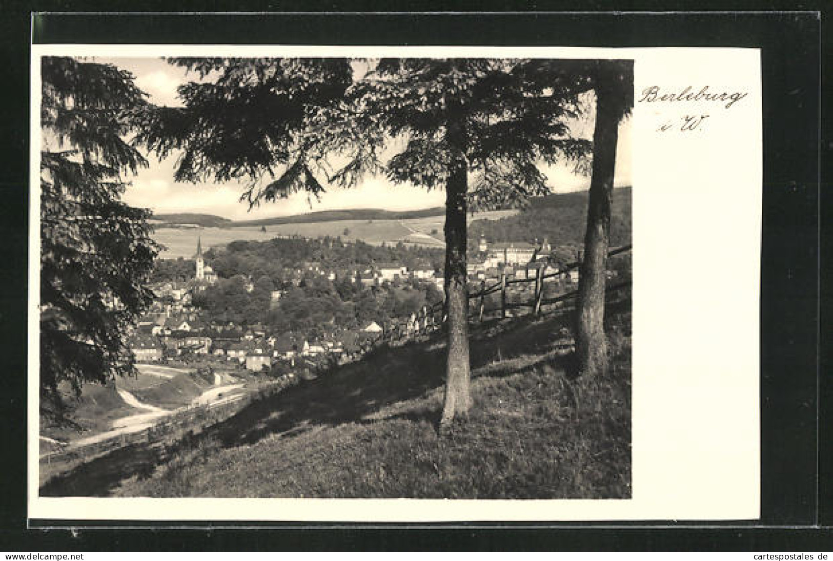 AK Berleburg I. W., Blick Von Der Bergwiese Auf Den Ort  - Bad Berleburg