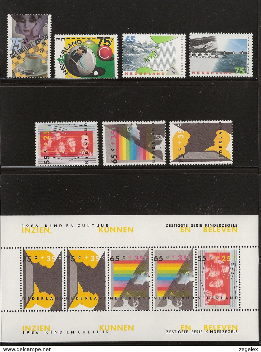 1986 Jaarcollectie PTT Post Postfris/MNH** - Années Complètes