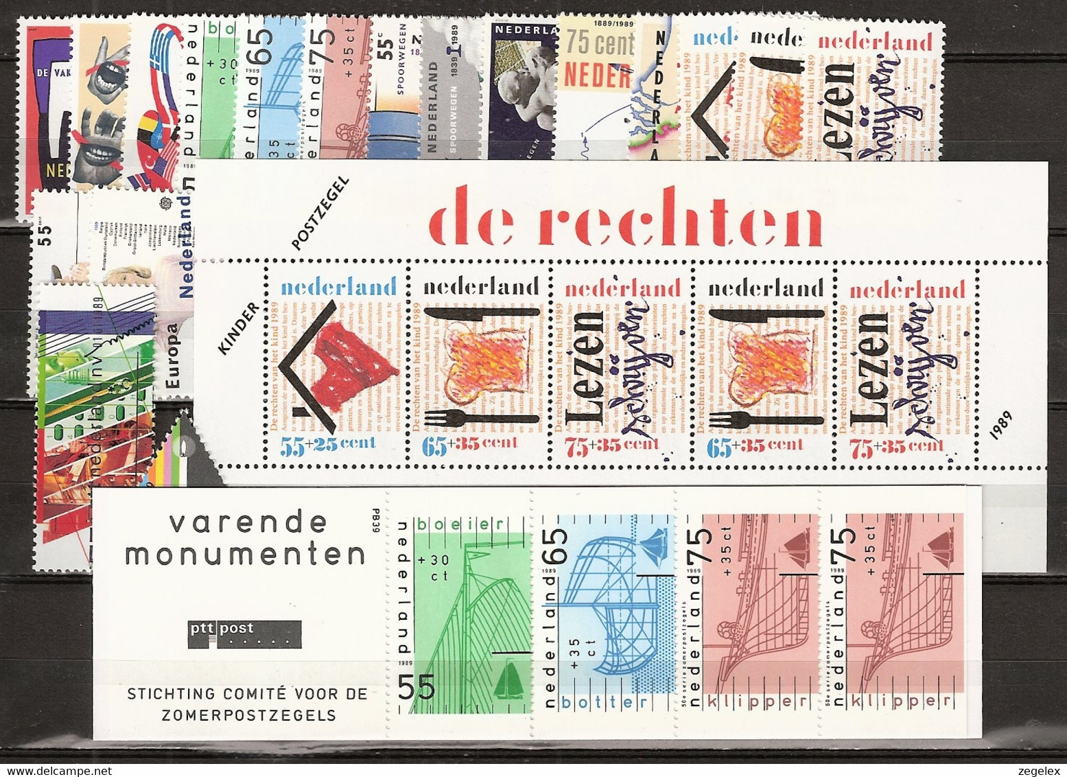 1989 Jaargang Nederland + DECEMBER SHEET Postfris/MNH** - Komplette Jahrgänge
