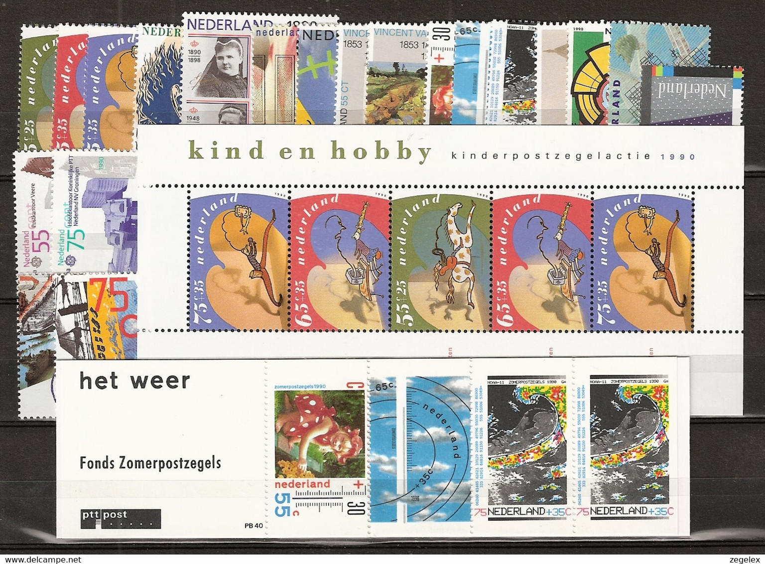 1990 Jaargang Nederland + DECEMBER Sheet. Postfris/MNH** - Annate Complete
