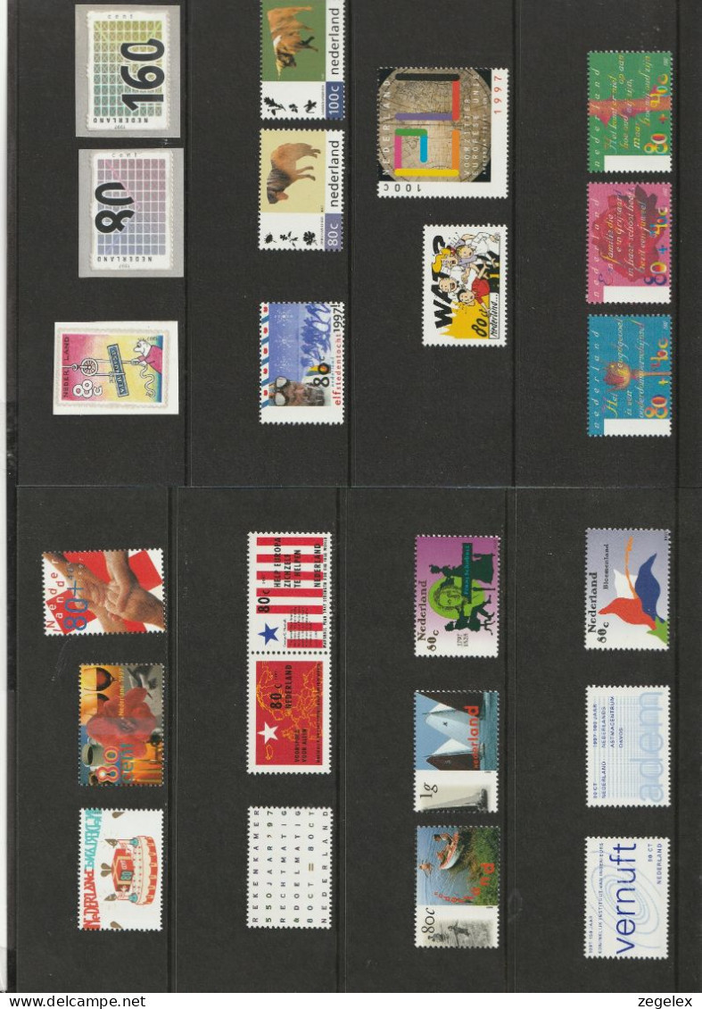 1997 Jaarcollectie PTT Post Postfris/MNH** Including December Sheet - Années Complètes